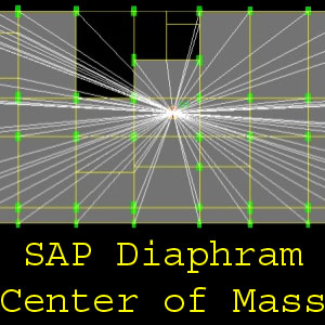 Sap2000 Diaphragm Center of Mass